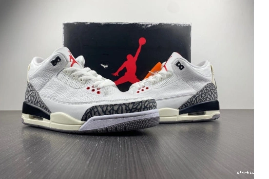 3 White DN3707-100 Retro DN3707-100 Jordan Reimagined Cement 0724